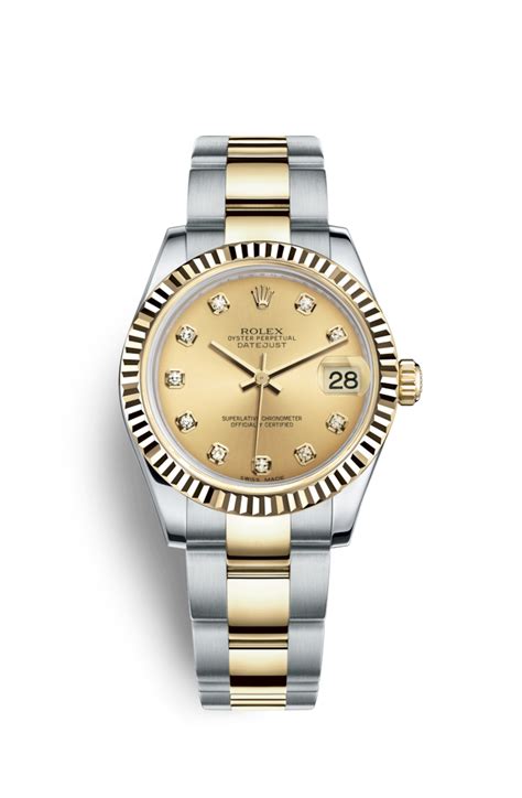 rolex datejust 31 18 ct